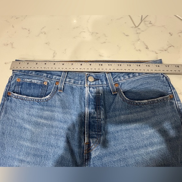 Levis Premium Wedgie 31 Straight Jeans Women's Big E denim Button Fly - Picture 9 of 9